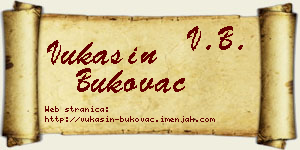Vukašin Bukovac vizit kartica